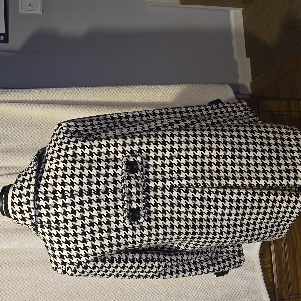 Gallery Black and White Pea Coat - Picture 2 of 3